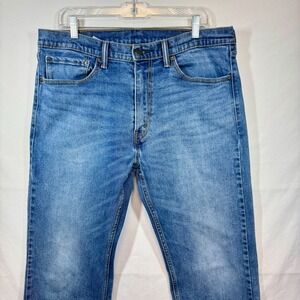 Levi's 505 Jeans Regular‎ Fit Light Wash Denim Pants Classic Sz W36xL34
